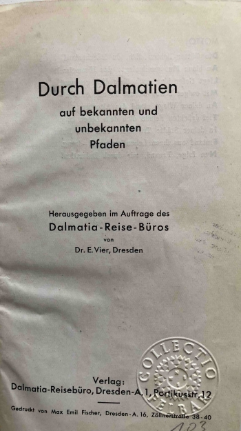 Vier E.: Durch Dalmatien auf bekannten und unbekannten Pfaden